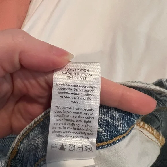 PacSun 90s Straight Jean Light Blue Distressed Women’s Jeans Size 23 - Picture 3 of 3